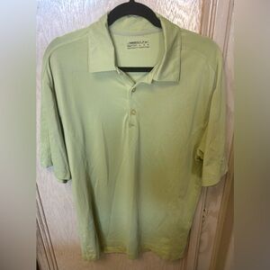 Nike Golf Fit Dry Short Sleeve Polo Shirt Men's Size M Lime Green Textured